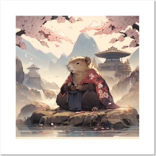 Japanese Capybara Posters and Art